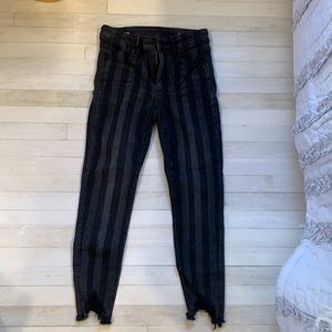 Striped american eagle jeans